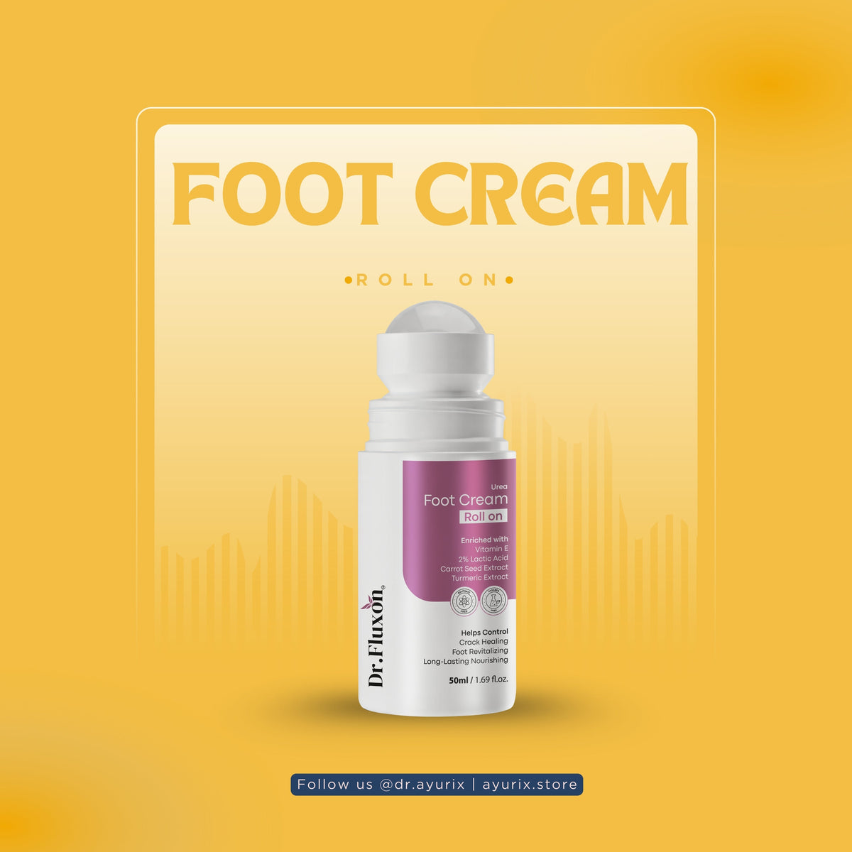20% Urea Foot Cream Roll-on (50ml)