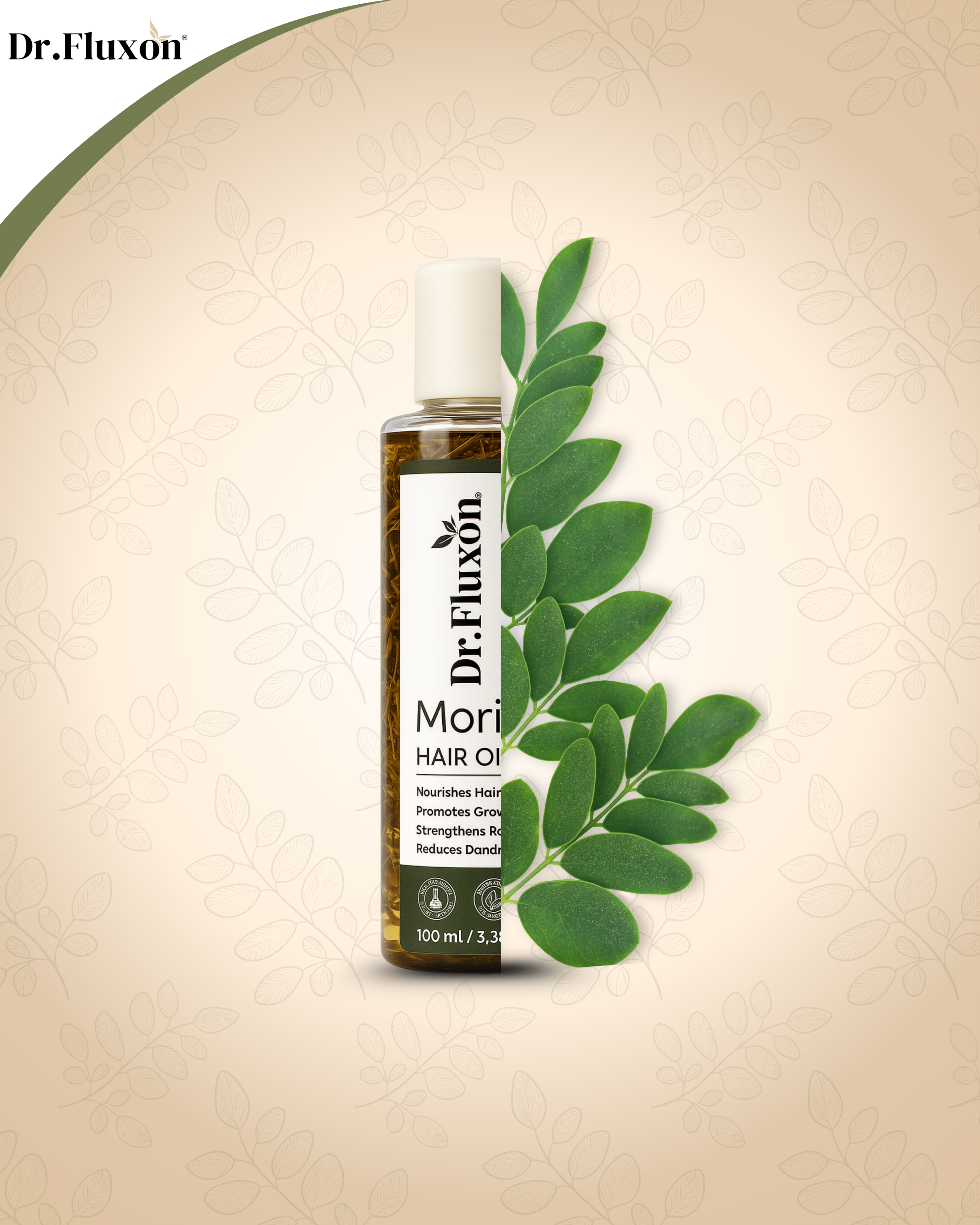 Dr. Fluxon Moringa Hair Oil – Natural Hair Growth & Nourishment