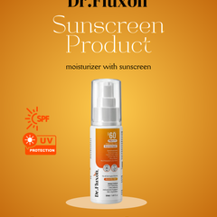 Dr. Fluxon SPF 60 PA++++ Sunscreen Moisturizer - No White Cast, Lightweight & Hydrating with Hyaluronic Acid & Ceramides (50ml)