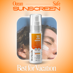 Dr. Fluxon SPF 60 PA++++ Sunscreen Moisturizer - No White Cast, Lightweight & Hydrating with Hyaluronic Acid & Ceramides (50ml)