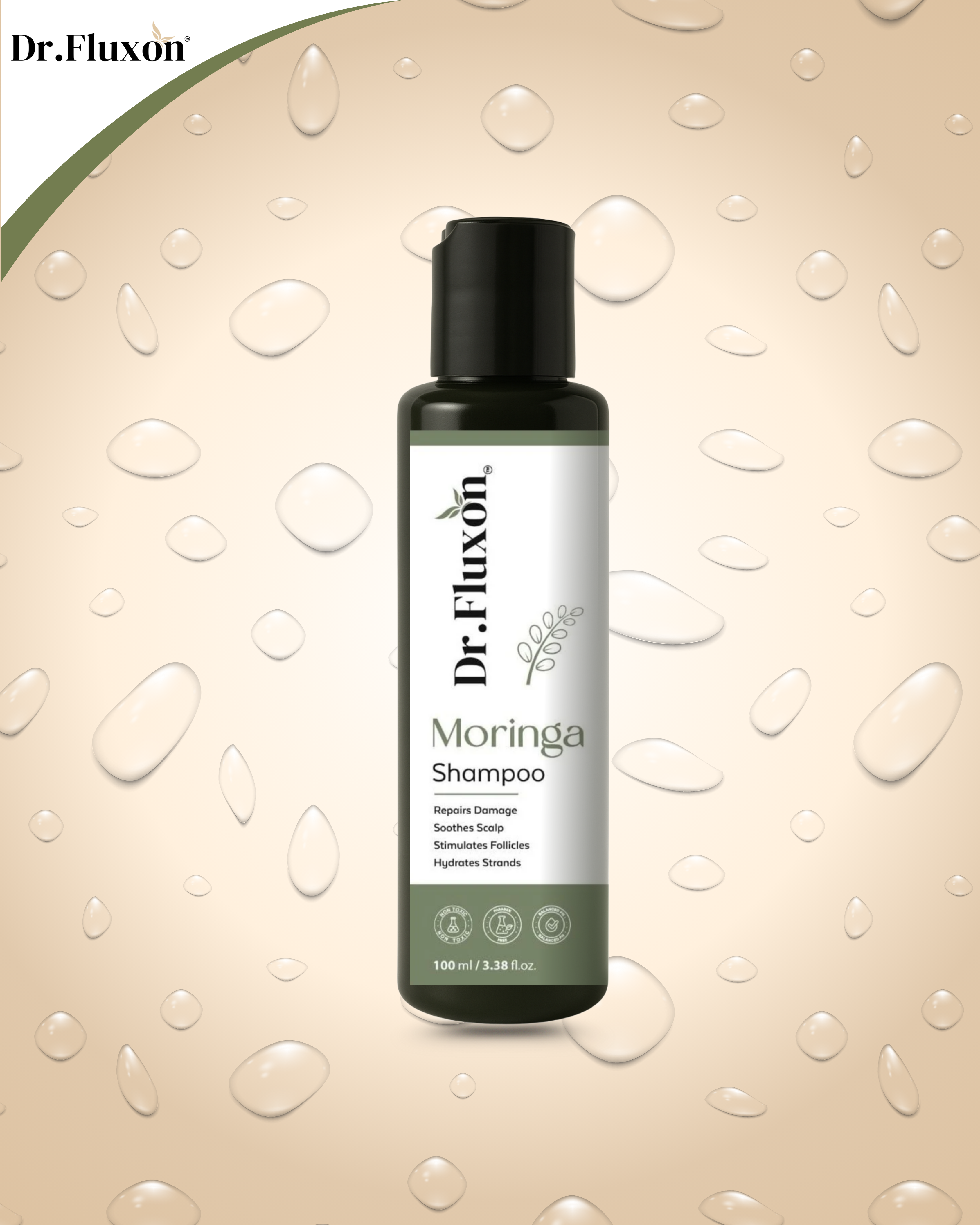 Dr. Fluxon Moringa Shampoo with Rosemary – For Hair Repair & Scalp Care