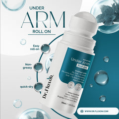 Dr. Fluxon Advance Under Arm Roll-on - 3% AHA & 1% BHA for Brightening & Odor Control (50ml)