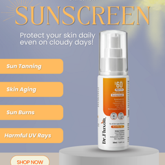 Dr. Fluxon SPF 60 PA++++ Sunscreen Moisturizer - No White Cast, Lightweight & Hydrating with Hyaluronic Acid & Ceramides (50ml)