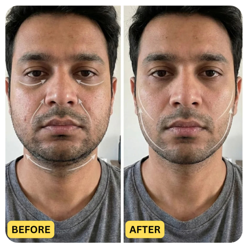 Dr. Fluxon™ Gua Sha Facial Sculpting Brush | Lymphatic Drainage Jawline Definer & Ergonomic Foundation Brush for a Snatched Face