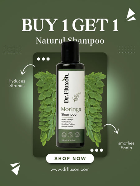 Dr. Fluxon Moringa Shampoo – Natural Repair & Scalp Soothing Formula (100ml)