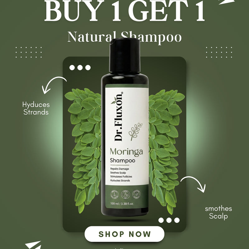 Dr. Fluxon Moringa Shampoo – Natural Repair & Scalp Soothing Formula (100ml)