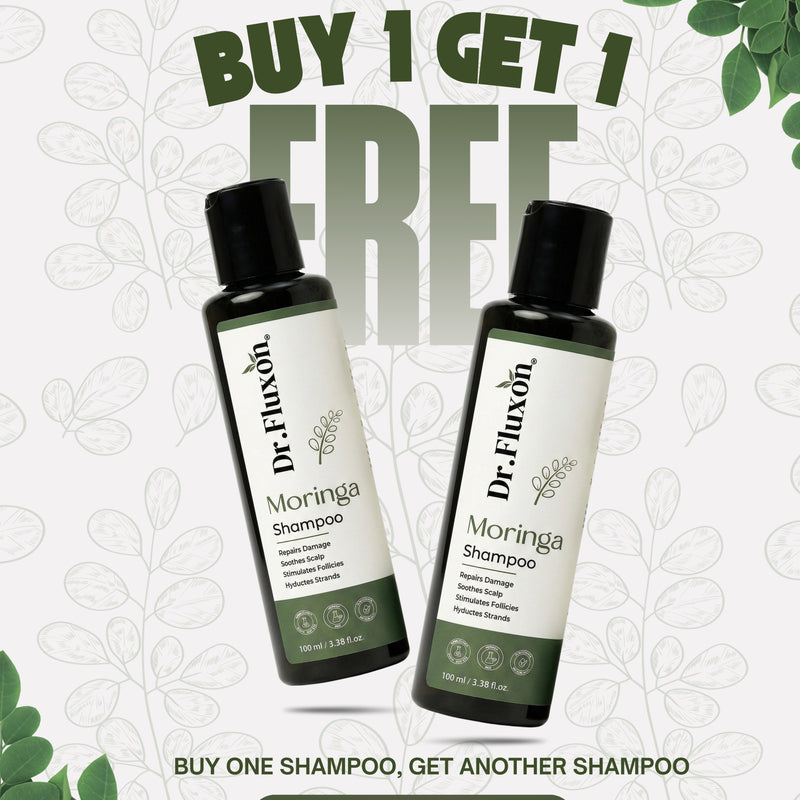 Dr. Fluxon Moringa Shampoo – Natural Repair & Scalp Soothing Formula (100ml)