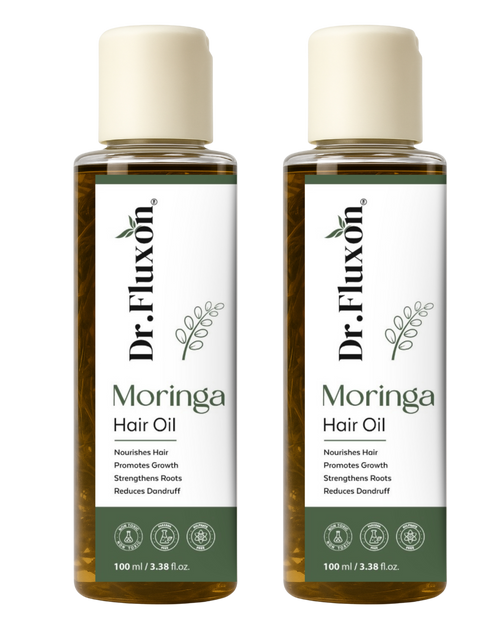 Dr. Fluxon Moringa Hair Oil – Natural Hair Growth & Nourishment (pack of 2)