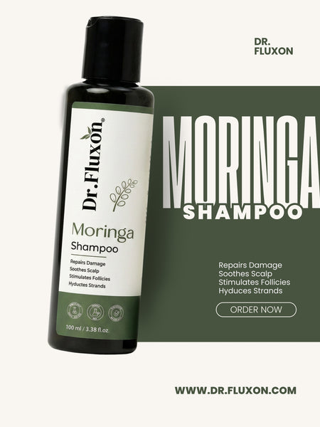 Dr. Fluxon Moringa Shampoo – Natural Repair & Scalp Soothing Formula (100ml)