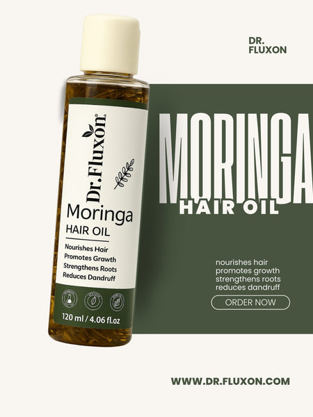 Dr. Fluxon Moringa Hair Oil – Pure Growth & Dandruff Control Formula (100ml)