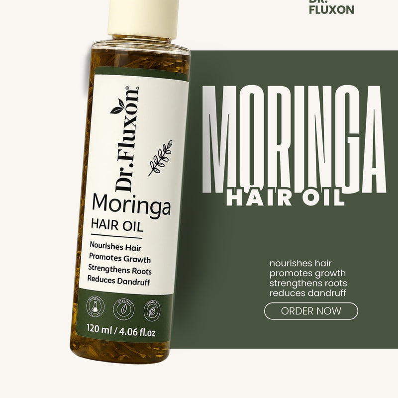 Dr. Fluxon Moringa Hair Oil – Pure Growth & Dandruff Control Formula (100ml)