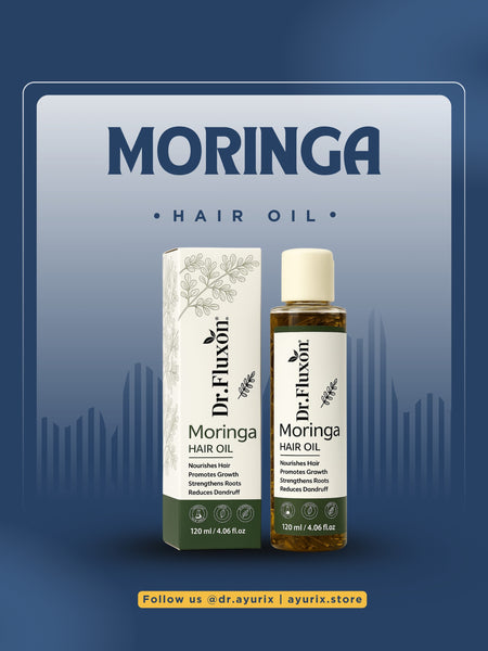 Dr. Fluxon Moringa Hair Oil – Pure Growth & Dandruff Control Formula (100ml)