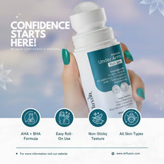 Dr. Fluxon Advance Under Arm Roll-on - 3% AHA & 1% BHA for Brightening & Odor Control (50ml)